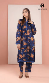2PC Premium Linen Unstitched-DE V6 -008